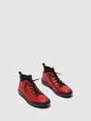 Lace-up Ankle Boots BIEL549SOF RED/BLACK NEOPRENE